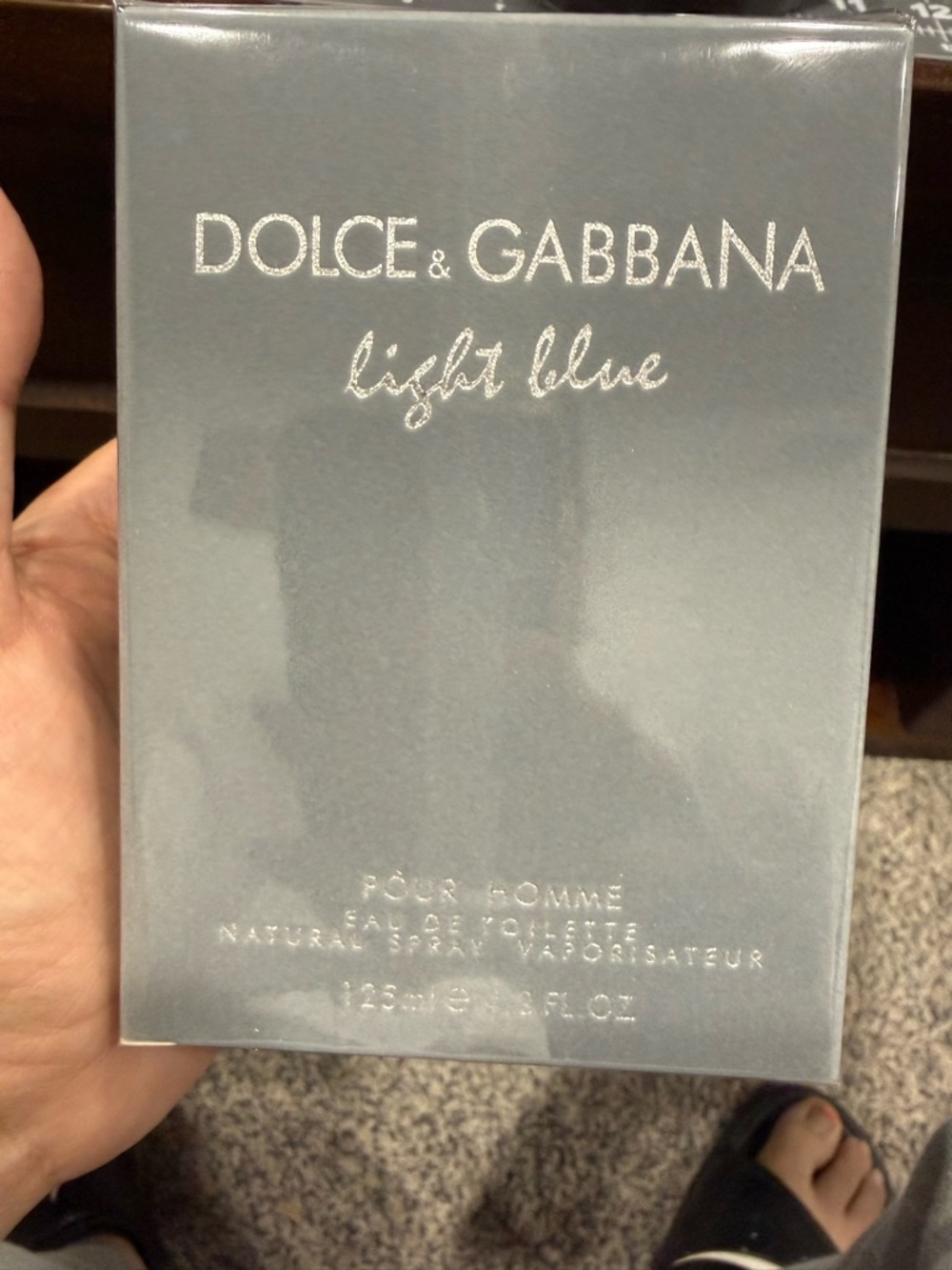 Dolce & Gabbana Silver Gray Box with Barcode